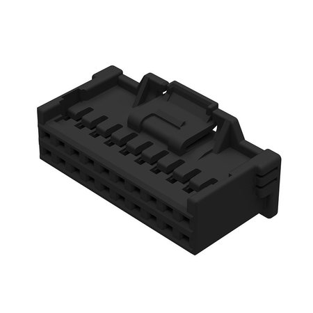 MOLEX Board Connector, 14 Contact(S), 2 Row(S), 0.079 Inch Pitch, Locking, Black Insulator, Receptacle 5016461401